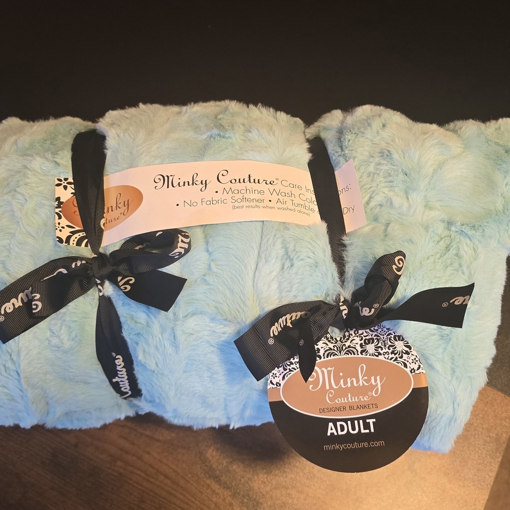 Minky Couture Designer Blanket - Blue
